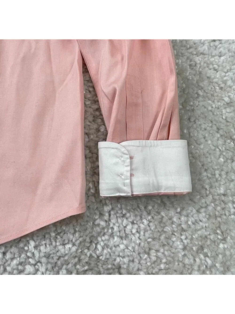 UnTuckit Coral Toscano Button Up Long Sleeve Shirt Pink Ora Women 6 - Picture 5 of 7